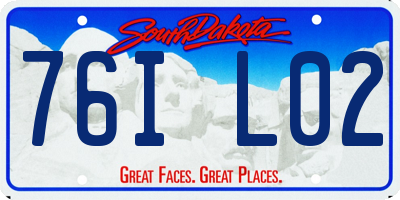 SD license plate 76IL02