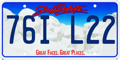 SD license plate 76IL22