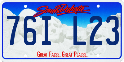 SD license plate 76IL23