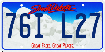 SD license plate 76IL27