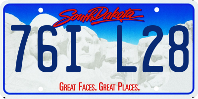 SD license plate 76IL28