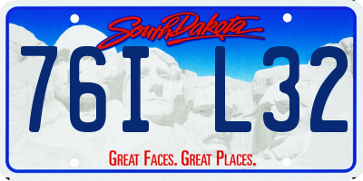 SD license plate 76IL32