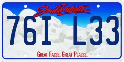 SD license plate 76IL33