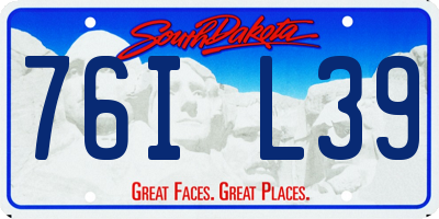 SD license plate 76IL39