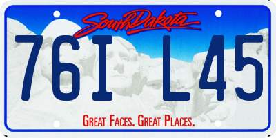 SD license plate 76IL45