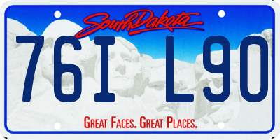 SD license plate 76IL90