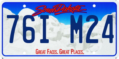 SD license plate 76IM24