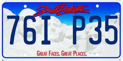 SD license plate 76IP35