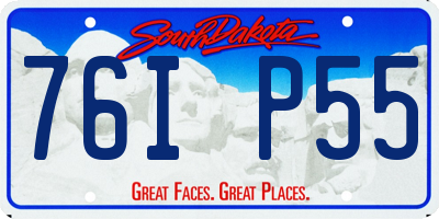 SD license plate 76IP55