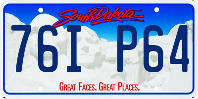 SD license plate 76IP64