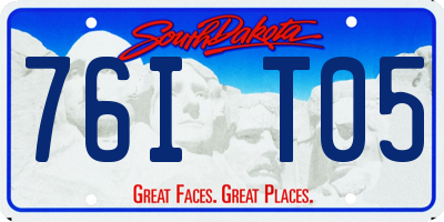 SD license plate 76IT05