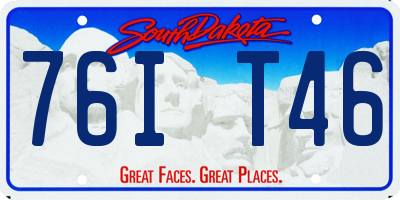 SD license plate 76IT46