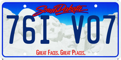 SD license plate 76IV07