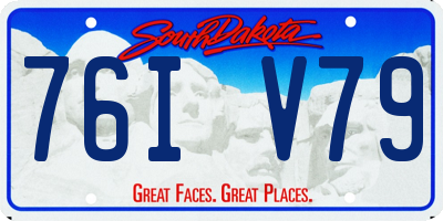 SD license plate 76IV79
