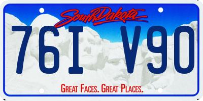 SD license plate 76IV90