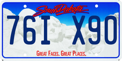SD license plate 76IX90