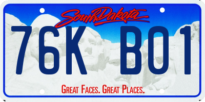 SD license plate 76KB01