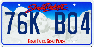 SD license plate 76KB04
