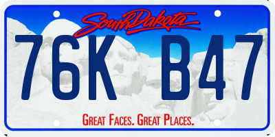 SD license plate 76KB47