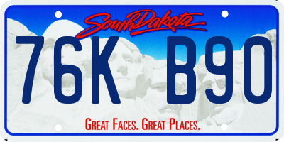 SD license plate 76KB90