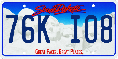 SD license plate 76KI08