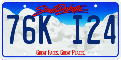 SD license plate 76KI24