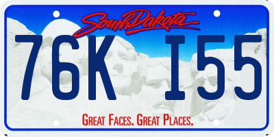 SD license plate 76KI55