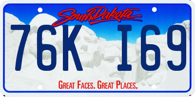 SD license plate 76KI69