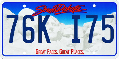 SD license plate 76KI75