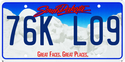 SD license plate 76KL09