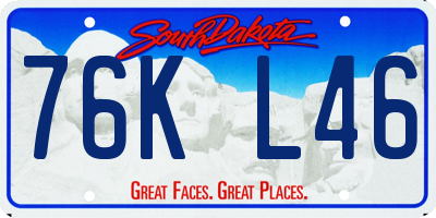 SD license plate 76KL46
