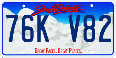 SD license plate 76KV82