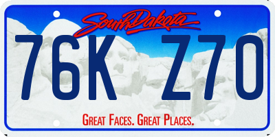 SD license plate 76KZ70
