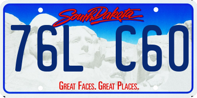SD license plate 76LC60