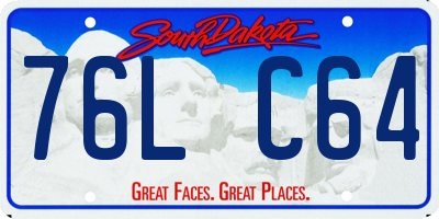 SD license plate 76LC64