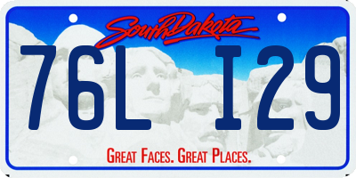 SD license plate 76LI29