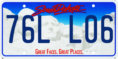 SD license plate 76LL06