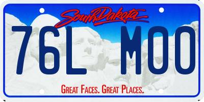 SD license plate 76LM00
