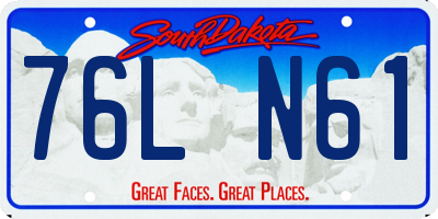SD license plate 76LN61
