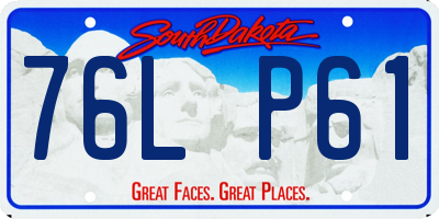 SD license plate 76LP61