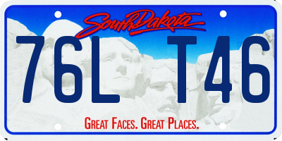 SD license plate 76LT46