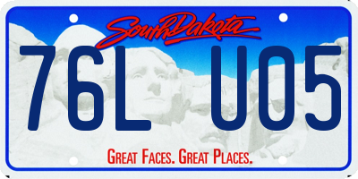 SD license plate 76LU05