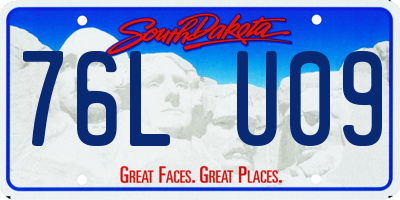 SD license plate 76LU09