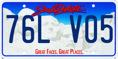 SD license plate 76LV05