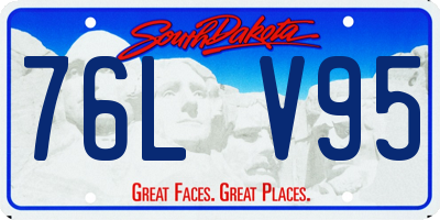 SD license plate 76LV95
