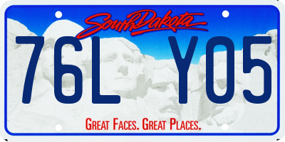SD license plate 76LY05