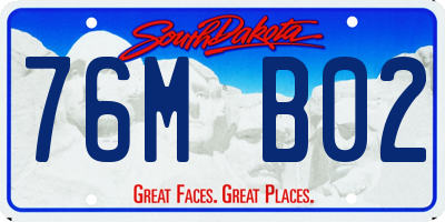 SD license plate 76MB02