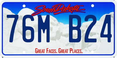 SD license plate 76MB24