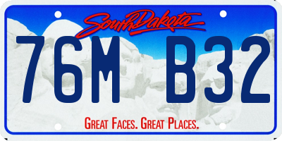 SD license plate 76MB32