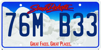 SD license plate 76MB33